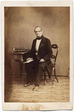 Carte de visite Man with book 1860c