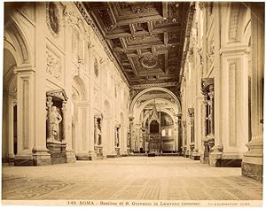 Rome F.lli D'Alessandri N.148 Basilica S. Giovanni in Laterano Lg. albumen 1870c