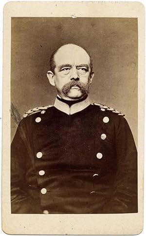 Carte de visite Prussian General Minister Bismarck Original albumen ph. 1870c Excellent S19