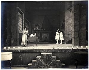 Palermo Istituto Sant'Anna Theatrical performance Original silver photo 1928 L21