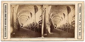 Photograph Ansiglioni Rome II corridor Vatican Salt print lightly albuminated 1858c S158