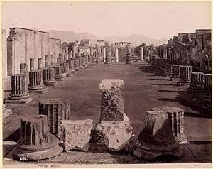 Photograph #1294 Pompei Basilica Large vintage albumen photo 1860c George Sommer XXL9