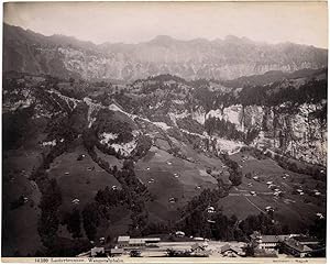 Photograph 14300 Lanterbrunnen Swiss Alps Switzerland Vintage photo 1890c G. Sommer L69