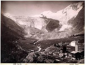 Photograph 14305 Saas fee Swiss Alps Switzerland Vintage albumen photo 1890c G. Sommer L112