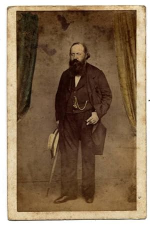 Photograph Carte de visite Prince Leopold Borbone Count Siracusa Bourbon Naples 1860 Bernoud S67