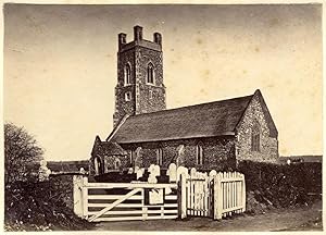 Lowestoft Suffolk England Kirley Church Vintage albumen photo 1870c L266