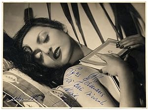 Photograph Elio Luxardo Great photo dedied signed Fashion Beauty Original baryte photo 1947 L350