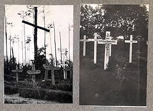 Lot five photos World War 1 Western Front Cemetery after Verdun France 1918c L24