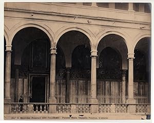 Original photo gelatin silver Palermo palatine Chapel outside 1900c L404