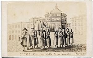 Carte de visite Sommer & Behles #2946 Florence Costume della Misericordia 1860c Firenze S94