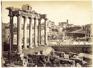 Photograph Enrico Verzaschi 2704. Rome - Forum Original albumen photo unmounted 1865c L511
