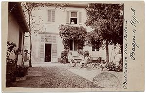 Villa Bottoni Bagno a Rispoli Tuscany Inform. Vendemmia Photo postcard 1923 S436