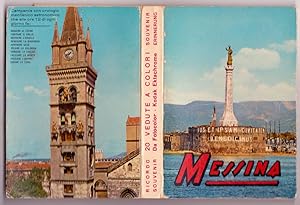 Messina Sicily Album souvenir with 20 color views 1950c Fotocolor Vi40