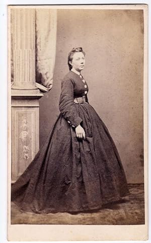 Alessandria Portrait of a melancholic woman Carte de visite 1860 E. Carrani Vi79