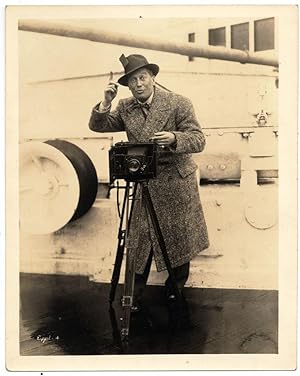 Photograph Portrait of Maurice Chevalier Original gelatin silver photo Signed? 1960c L559