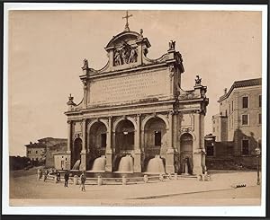 Moscioni Rome Fontana Paolina Large original albumen photo Roma 1870c L578