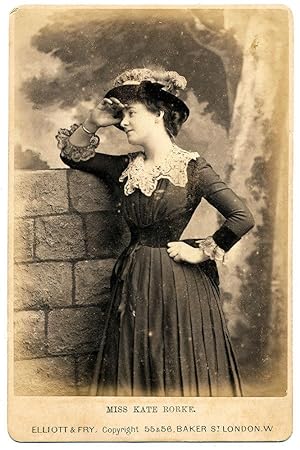 Cabinet Portrait of Kate Rorke British actress Elliott & Fry London 1890c S983