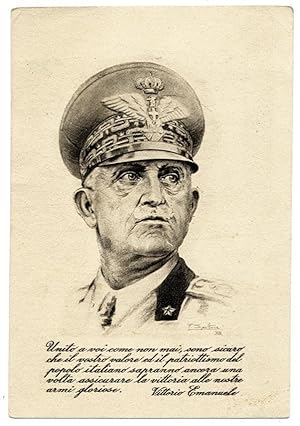 Military Italian King Cartolina postale per le forze armate Bologna 1943 S571