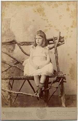 Cabinet Rome Nice little girl 1880c Original ph. Fratelli D'Alessandri Roma S10