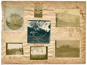 Piemonte Turin Cavour Montaldo Torinese Sheet with seven small photos 1905 XL257