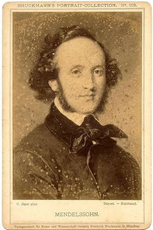Felix Mendelssohn Bruckmann 's collection #113 Vintage photo Cabinet 1890c S603