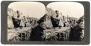 World war1 1915-18 Down in the trences Battle of the Somme Stereoview S547