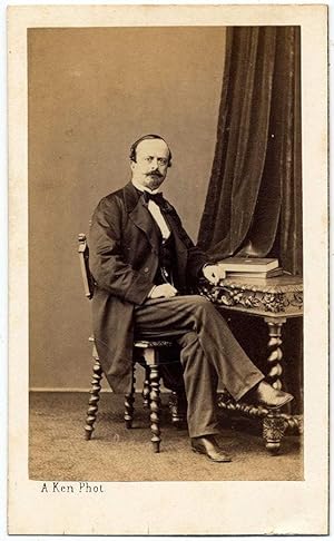 Carte de visite A. Ken Paris Personage unidentified Original albumen photo 1860c S832