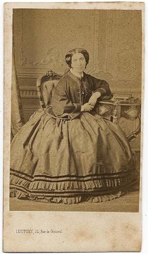 Carte de visite Levitsky Paris Personage not identified Woman Original photo 1860c S841