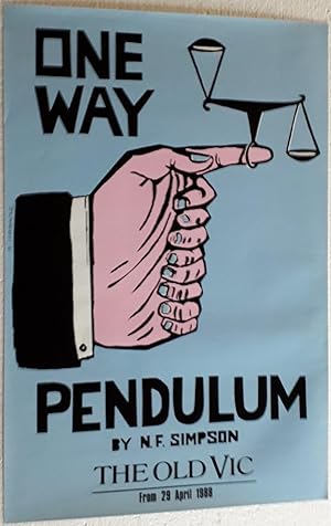 Seller image for Original Vintage Theatre Poster From The Old Vic Theatre, Waterloo Road, London Advertising | One Way Pendulum for sale by Little Stour Books PBFA Member