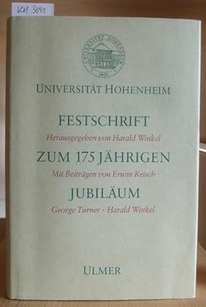 Bild des Verkufers fr Universitt Hohenheim. Festschrift zum 175jhrigen Jubilum. zum Verkauf von Versandantiquariat Trffelschwein