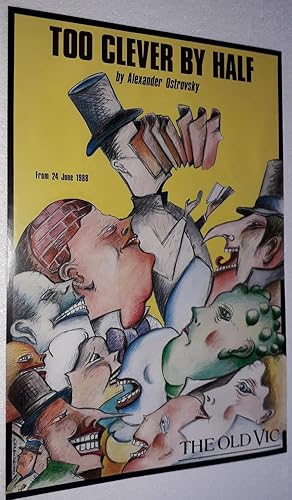 Seller image for Original Vintage Theatre Lobby Poster From The Old Vic Theatre, Waterloo Road, London Advertising | Too Clever By Half for sale by Little Stour Books PBFA Member