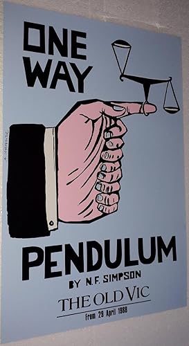 Seller image for Original Vintage Theatre Lobby Poster From The Old Vic Theatre, Waterloo Road, London Advertising | One Way Pendulum for sale by Little Stour Books PBFA Member