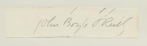 Image du vendeur pour Cut Autograph ("John Boyle O'Reilly") mis en vente par James Cummins Bookseller, ABAA