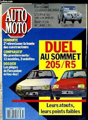 Image du vendeur pour AUTO MOTO N 69 - Comparatif : R5/205 un duel au sommet, BMW 535i et Fiat Tipo, Yamaha DT 125 R et Honda Shadow VT1100, Volvo 740/760, 405 Dakar/4054 MI16 : les fausses jumelles, Renault 21 Nevada, Les piges de l'occasion, Rtroviseur droit : La honte mis en vente par Le-Livre