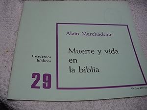 Bild des Verkufers fr MUERTE Y VIDA EN LA BIBLIA. Cuadernos biblicos 29 zum Verkauf von Vrtigo Libros