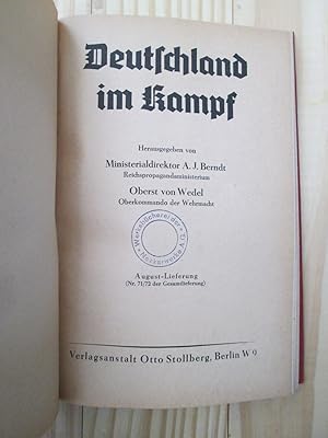 Seller image for Deutschland im Kampf : [1942] August-Lieferung (Nr. 71 / 72 der Gesamtlieferung) for sale by Expatriate Bookshop of Denmark