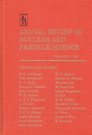 Immagine del venditore per 35: Annual Review of Nuclear and Particle Science: 1985 (Annual Review of Nuclear & Particle Science). venduto da Antiquariat Bernhardt