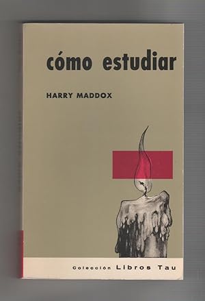 Imagen del vendedor de Cmo estudiar. a la venta por Librera El Crabo