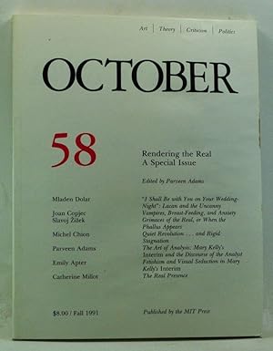 Imagen del vendedor de October 58: Rendering the Real; A Special Issue. (Fall 1991) a la venta por Cat's Cradle Books