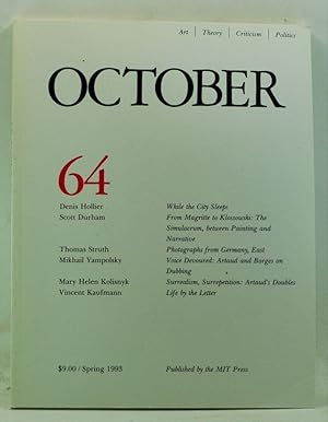 Image du vendeur pour October 64 (Spring 1993) mis en vente par Cat's Cradle Books