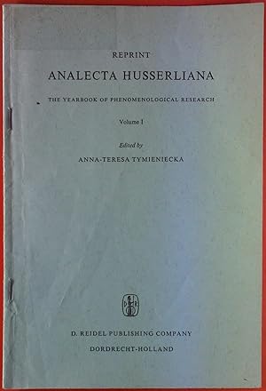 Bild des Verkufers fr Reprint ANALECTA HUSSERLIANA. The Yearbook of Phenomenological Research. VOLUME I zum Verkauf von biblion2