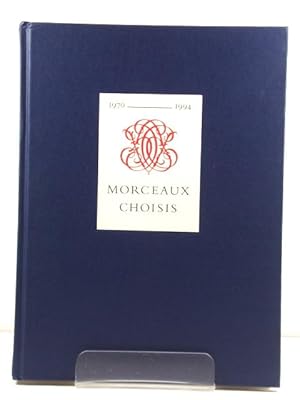 Seller image for Morceaux Choisis: 1970-1994 for sale by PsychoBabel & Skoob Books