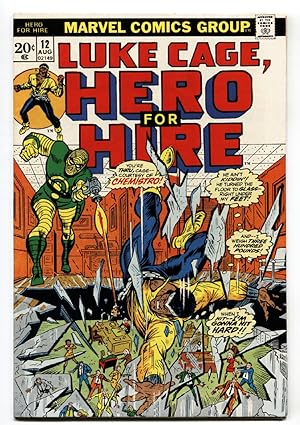 Seller image for HERO FOR HIRE #12-1973-LUKE CAGE-BRONZE AGE-MARVEL vf+ for sale by DTA Collectibles