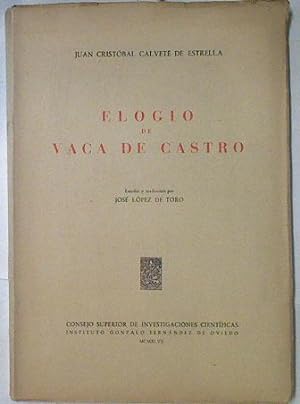 Imagen del vendedor de Elogio de Vaca de Castro a la venta por Almacen de los Libros Olvidados