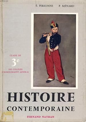 Imagen del vendedor de HISTOIRE CONTEMPORAINE, DE 1815  1939, 3e a la venta por Le-Livre