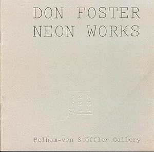 Imagen del vendedor de Don Foster: Neon Works a la venta por Bookmarc's