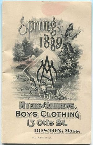 Myers and Andrews Boys Clothing Catalogue, Spring 1889
