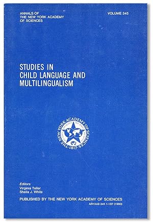 Bild des Verkufers fr Studies in Child Language and Multilingualism zum Verkauf von Lorne Bair Rare Books, ABAA