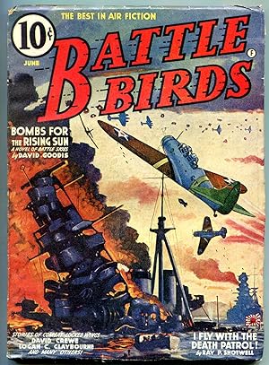 Image du vendeur pour Battle Birds Pulp June 1942- Bombs for the Rising Sun- Death Patrol mis en vente par DTA Collectibles