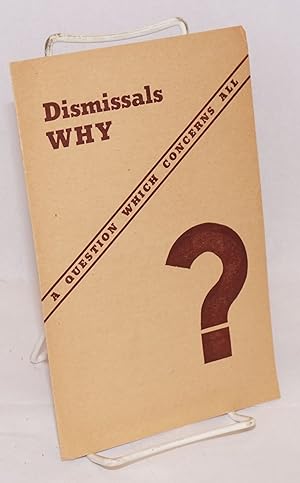 Dismissals why? A question which concerns all . Mass meeting in Stuyvesant High School
